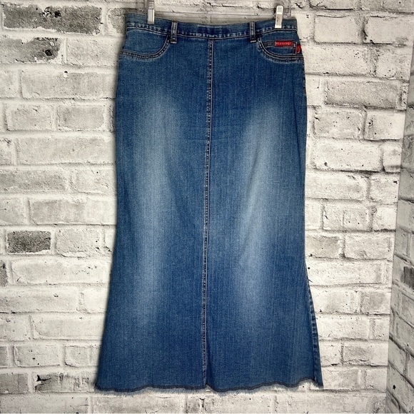 Vintage Y2K Denim Maxi Skirt Size 11 - Picture 6 of 10